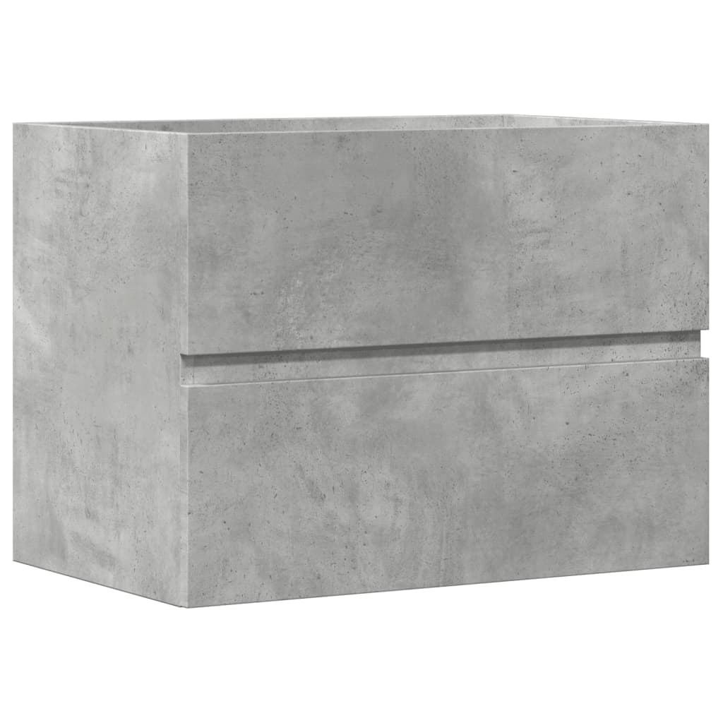 Armadietto da Bagno Grigio Cemento 60x38,5x45cm in Truciolato 856242
