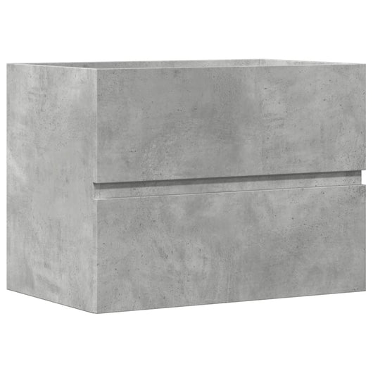 Armadietto da Bagno Grigio Cemento 60x38,5x45cm in Truciolato 856242