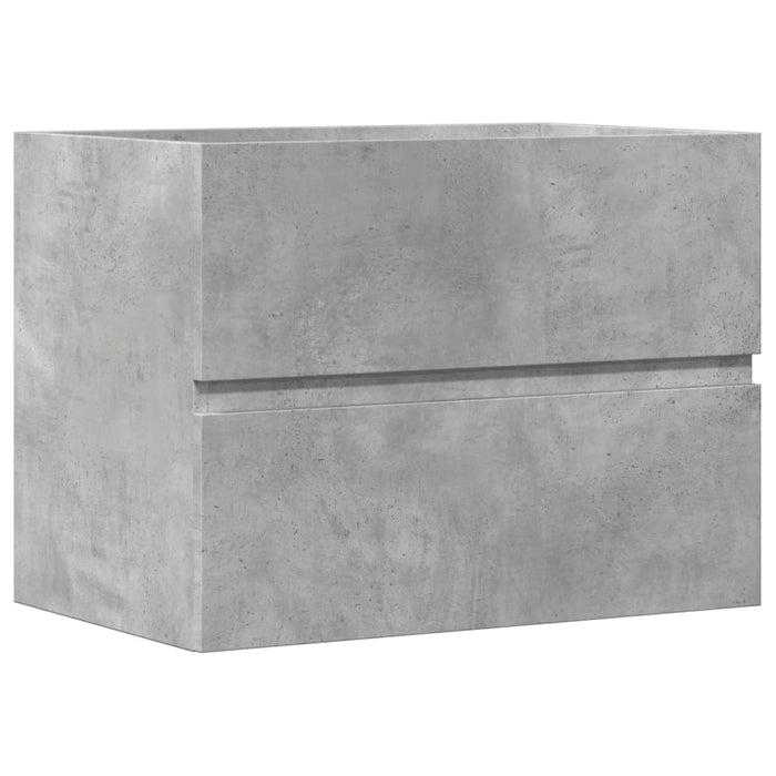 Armadietto da Bagno Grigio Cemento 60x38,5x45cm in Truciolato 856242