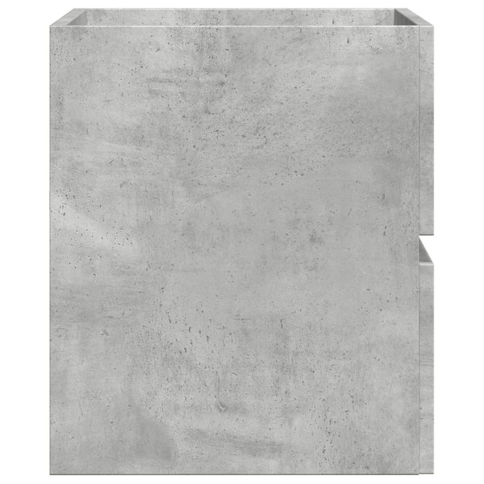 vidaXL Armadietto da Bagno Grigio Cemento 60x38,5x45cm in Truciolato
