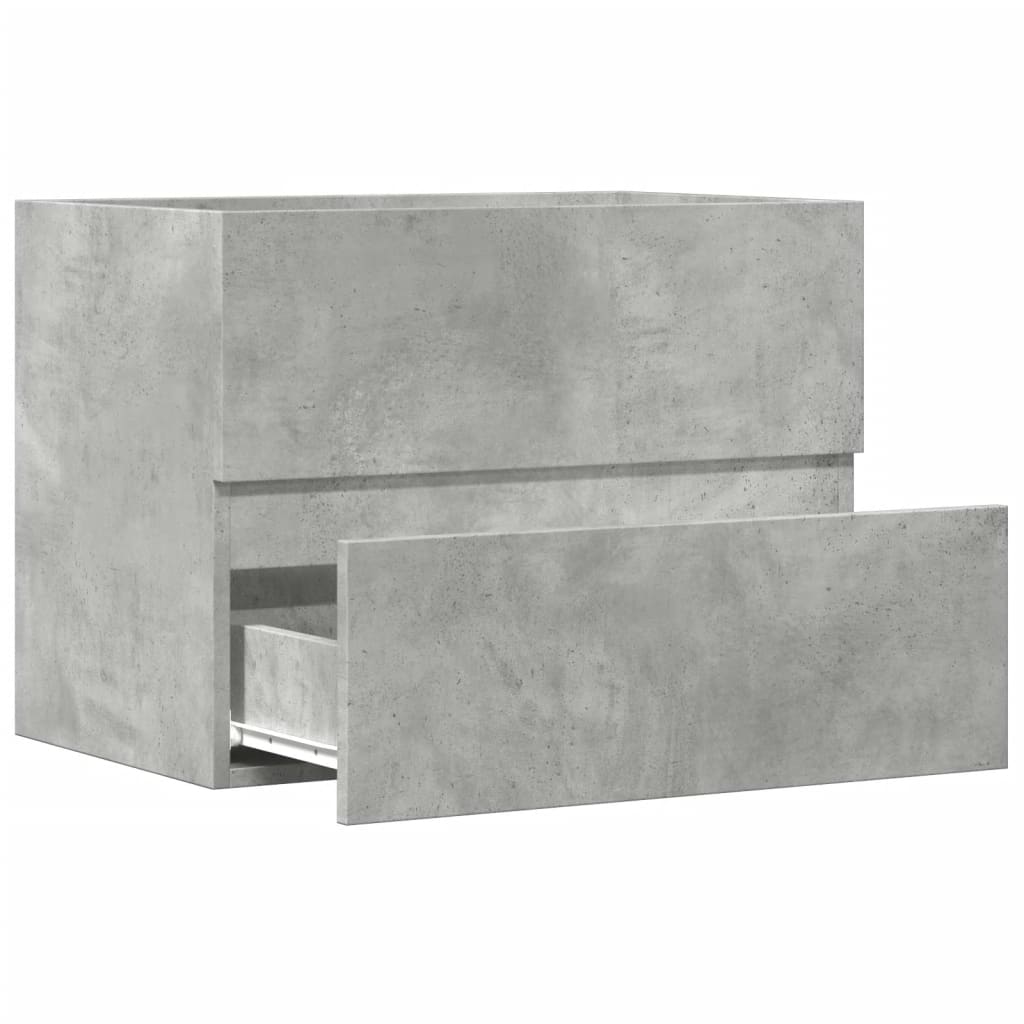 vidaXL Armadietto da Bagno Grigio Cemento 60x38,5x45cm in Truciolato
