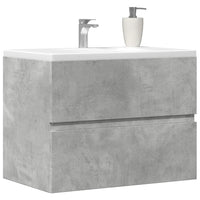 vidaXL Armadietto da Bagno Grigio Cemento 60x38,5x45cm in Truciolato