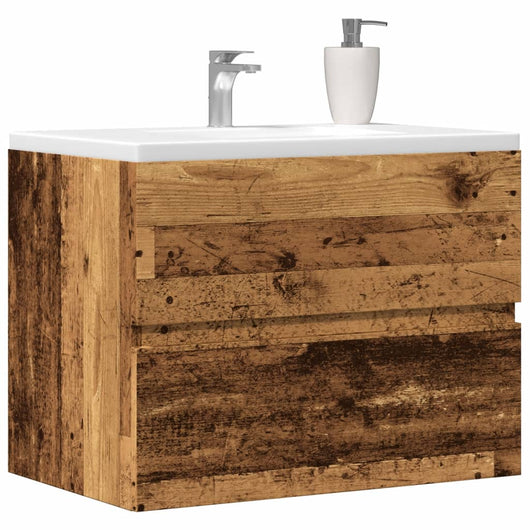 vidaXL Mobile da Bagno Legno Antico 60x38,5x45 cm in Truciolato