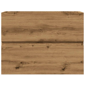 Mobiletto da Bagno Rovere Artigianale 60x38,5x45 cm Truciolato