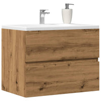 Mobiletto da Bagno Rovere Artigianale 60x38,5x45 cm Truciolato 856244