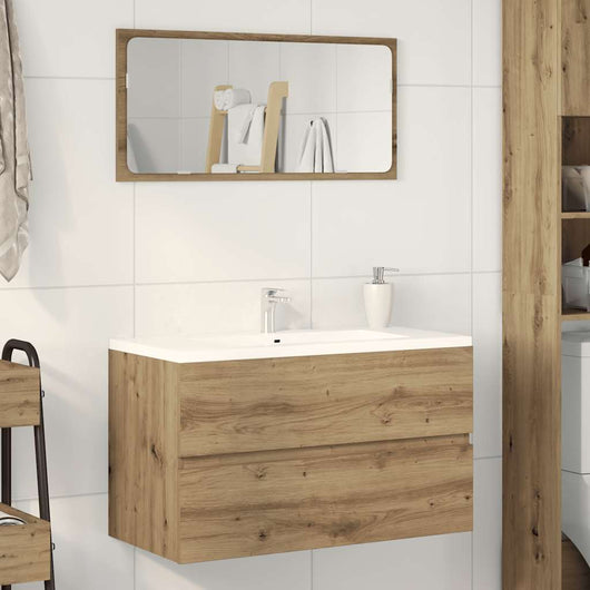 Mobile Pensile Bagno Rovere Artigianale 80x38,5x45cm Truciolato