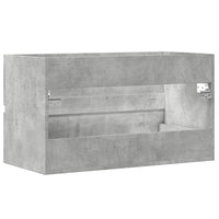Mobile Lavabo Grigio Cemento 90x38,5x45 cm in Legno Multistrato 856248