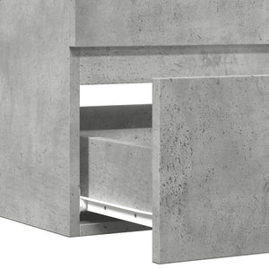 Mobile Lavabo Grigio Cemento 90x38,5x45 cm in Legno Multistrato 856248