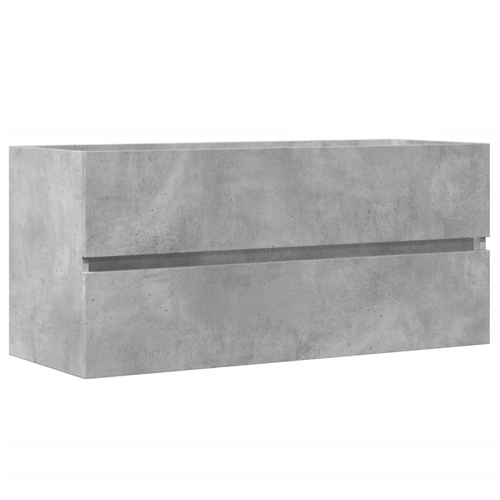 Mobile Lavabo Grigio Cemento 100x38,5x45cm in Legno Multistrato 856251