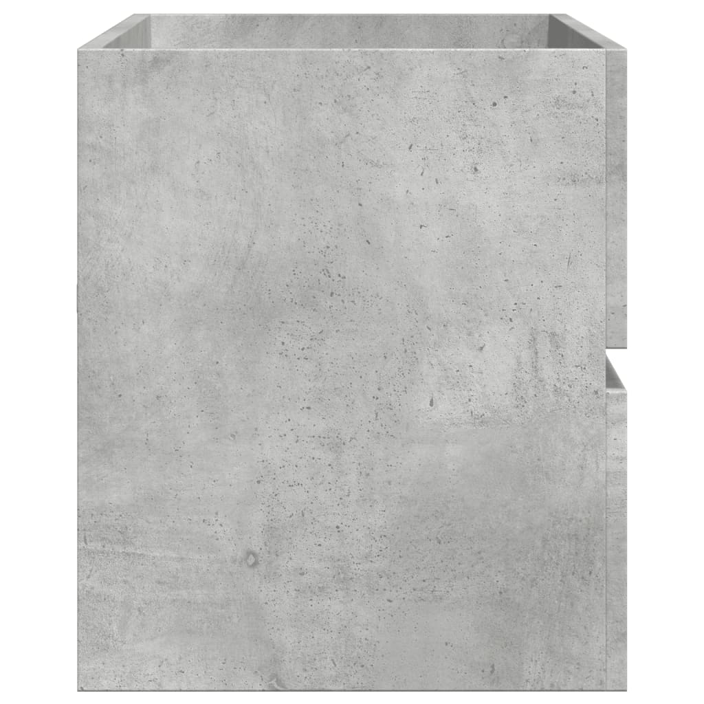 Mobile Lavabo Grigio Cemento 100x38,5x45cm in Legno Multistrato 856251