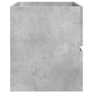 Mobile Lavabo-Armadietto da bagno Grigio Cemento 100x38,5x45cm in Legno Multistrato 448827