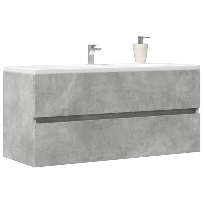 Mobile Lavabo Grigio Cemento 100x38,5x45cm in Legno Multistrato