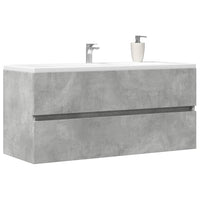 Mobile Lavabo-Armadietto da bagno Grigio Cemento 100x38,5x45cm in Legno Multistrato 448827