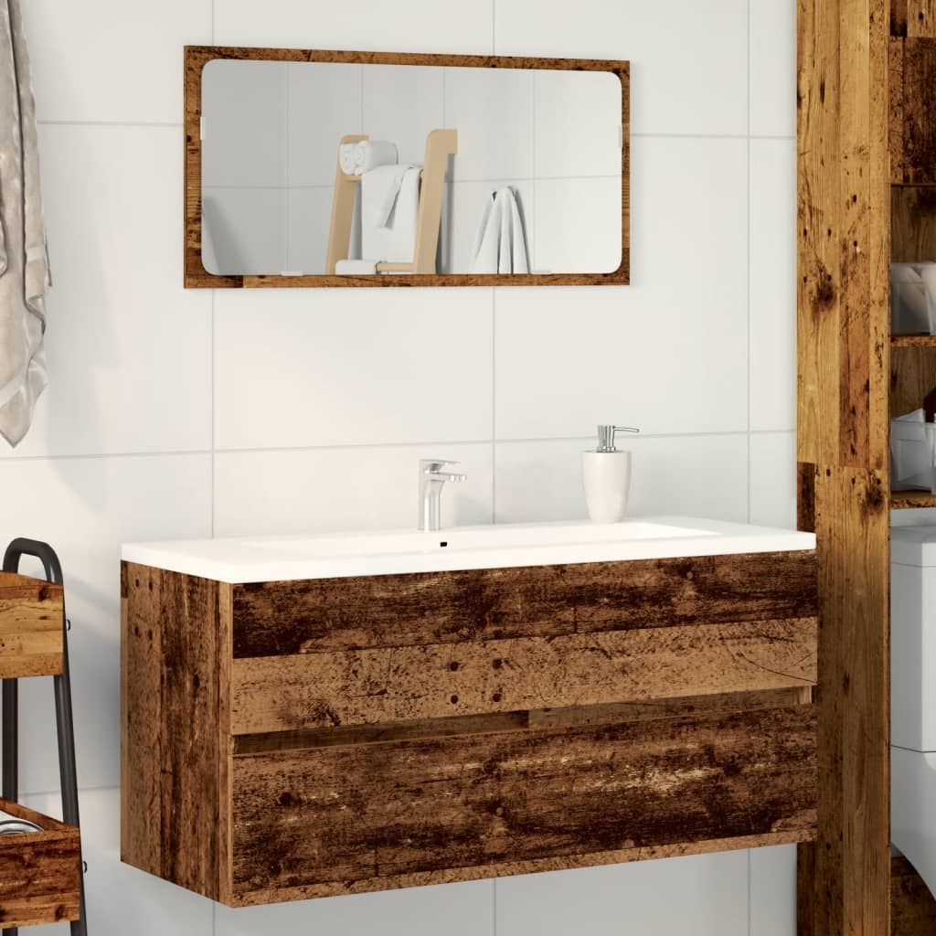 Mobile Lavabo Legno Antico 100x38,5x45 cm in Legno Multistrato 856252