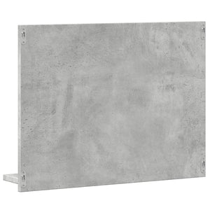 Armadietto a Specchio da Bagno Grigio Cemento 60x10,5x45 cm 856254