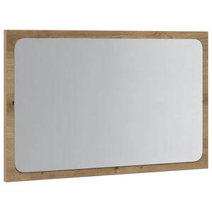 Specchio da Bagno con Luci LED Rovere Artigianale 60x8,5x38 cm 856266