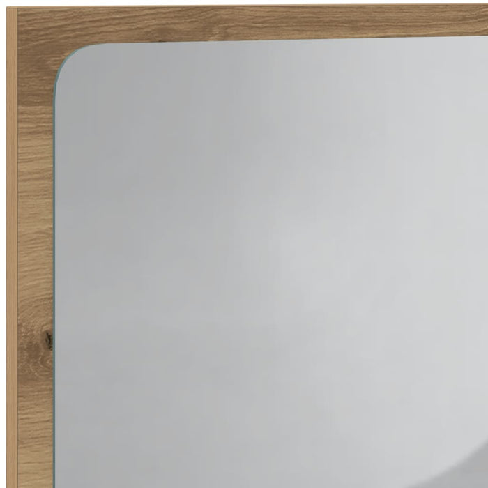 Specchio da Bagno con Luci LED-Specchio per Bagno Rovere Artigianale 60x8,5x38 cm