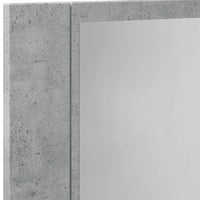 Mobile con Specchio Grigio Cemento 60x12x45cm Legno Multistrato 856281