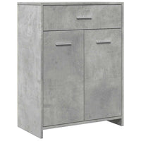 Mobile da Bagno Grigio Cemento 60x33x80 cm in Legno tecnico 856286