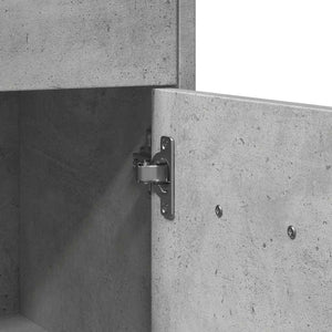 Mobile da Bagno Grigio Cemento 60x33x80 cm in Legno tecnico 856286