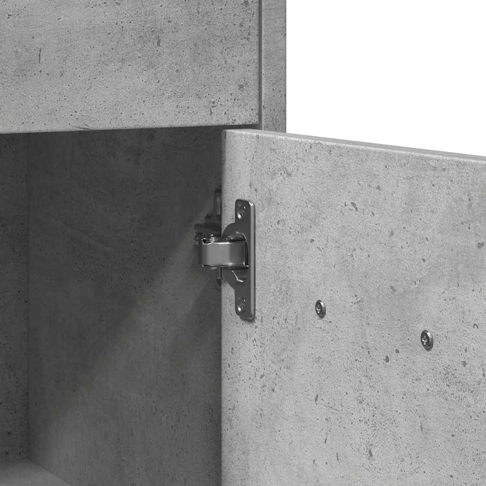 Mobile da Bagno Grigio Cemento 60x33x80 cm in Legno tecnico