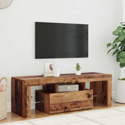 Mobile Porta TV con LED-Mobile per TV-Credenza TV Legno Antico 120x36,5x40 cm Multistrato