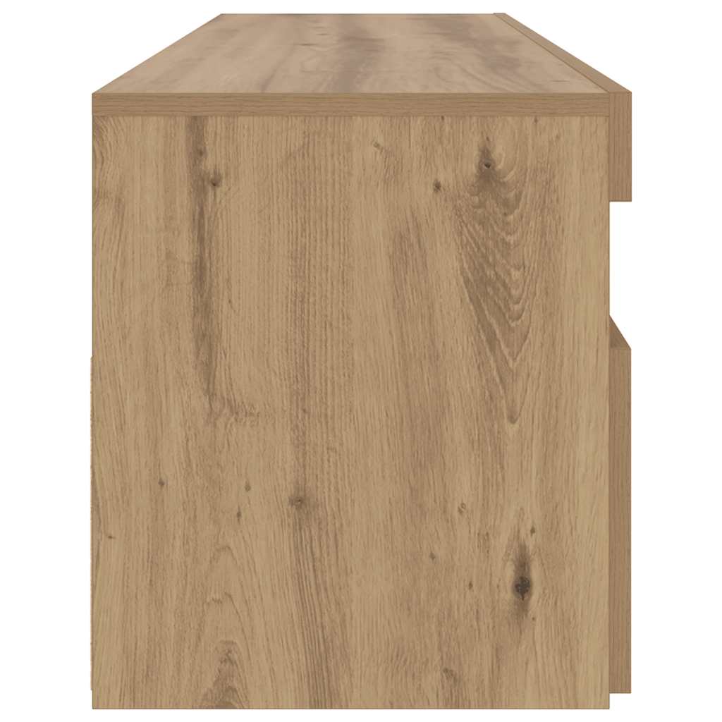 Mobile Porta TV con LED-Mobile per TV-Credenza TV Artigianale 90x35x40 cm Multistrato 972527
