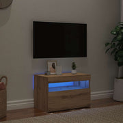 Mobile Porta TV con LED-Mobile per TV-Credenza TV Artigianale 60x35x40 cm Multistrato