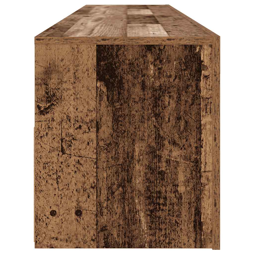 Mobile Porta TV con LED-Mobile per TV-Credenza TV Legno Antico 120x35x40 cm Multistrato 999788