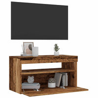 Mobili Porta TV con LED 2 pz Legno Antico in Legno Multistrato 856316