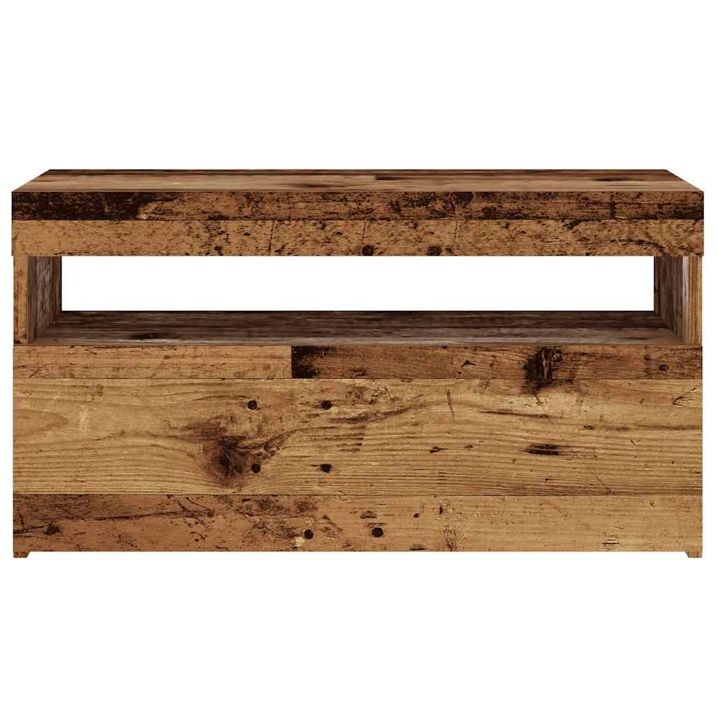 Mobili Porta TV con LED 2 pz Legno Antico in Legno Multistrato 856316