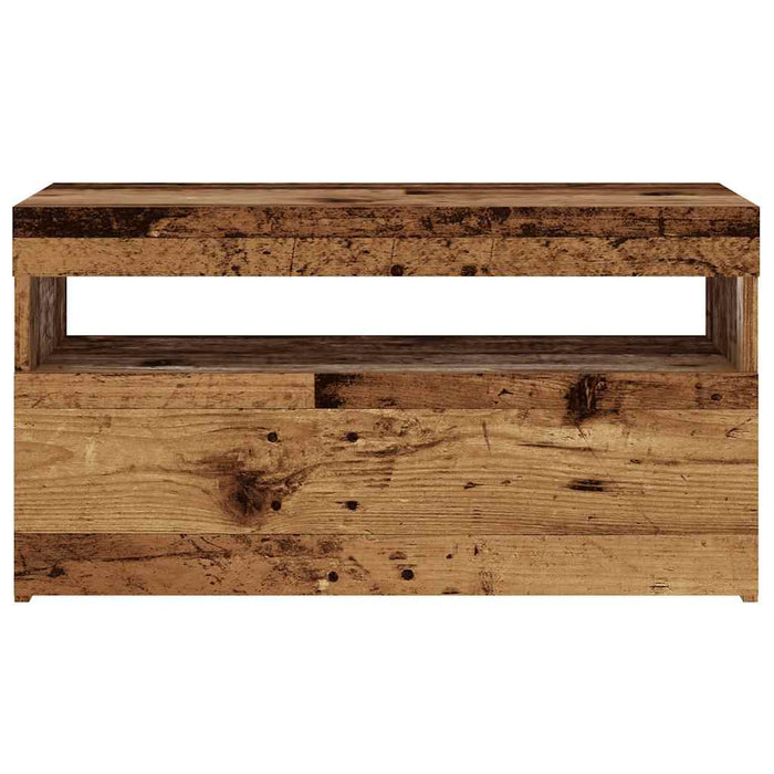 Mobili Porta TV con LED 2 pz Legno Antico in Legno Multistrato 856316