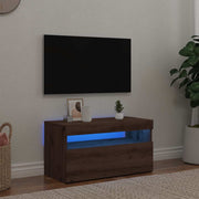Mobile Porta TV con LED-Mobile per TV-Credenza TV Artigianale 75x35x40 cm Multistrato