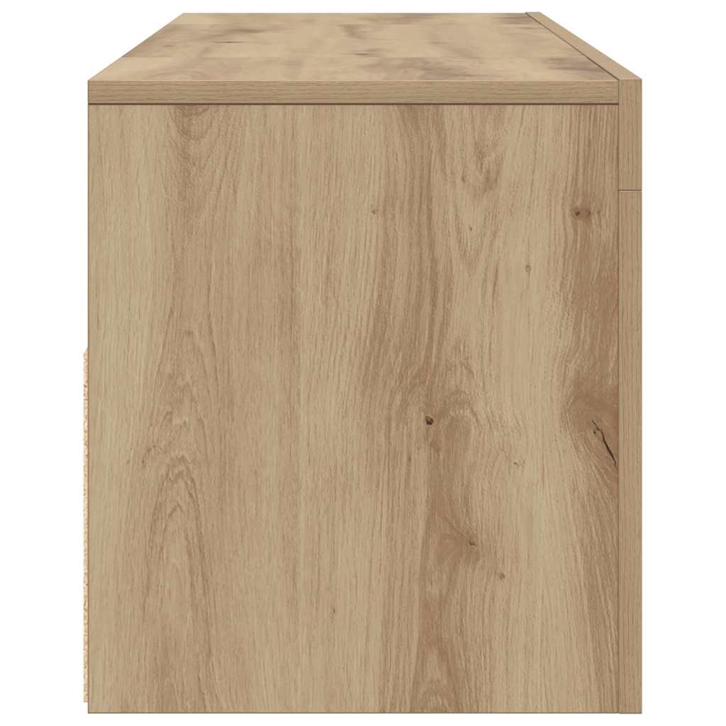 Mobile Porta TV con LED-Mobile per TV-Credenza TV Artigianale 120x35x40 cm Multistrato 331682