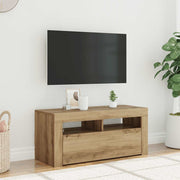 Mobile Porta TV con LED-Mobile per TV-Credenza TV Artigianale 90x35x40 cm Multistrato 322105
