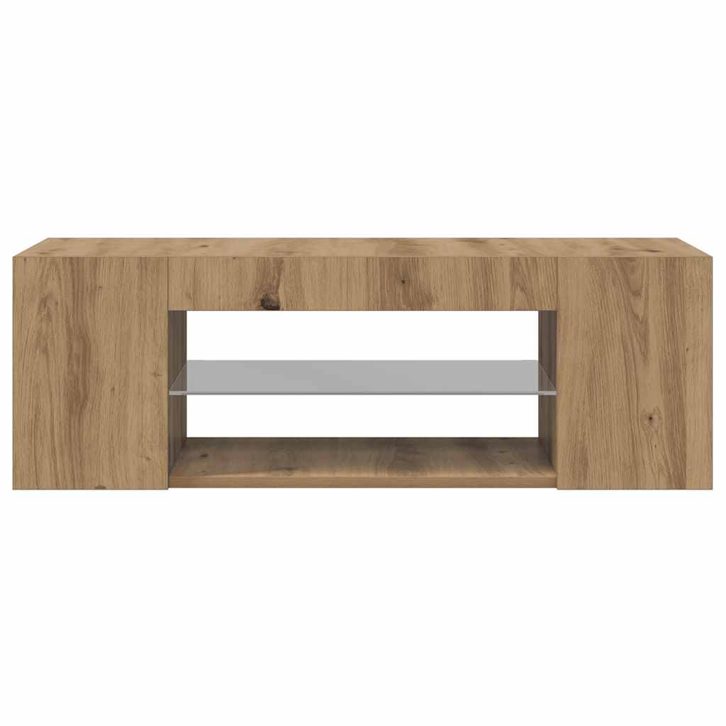 Mobile Porta TV con LED-Mobile per TV-Credenza TV Artigianale 90x39x30 cm Multistrato