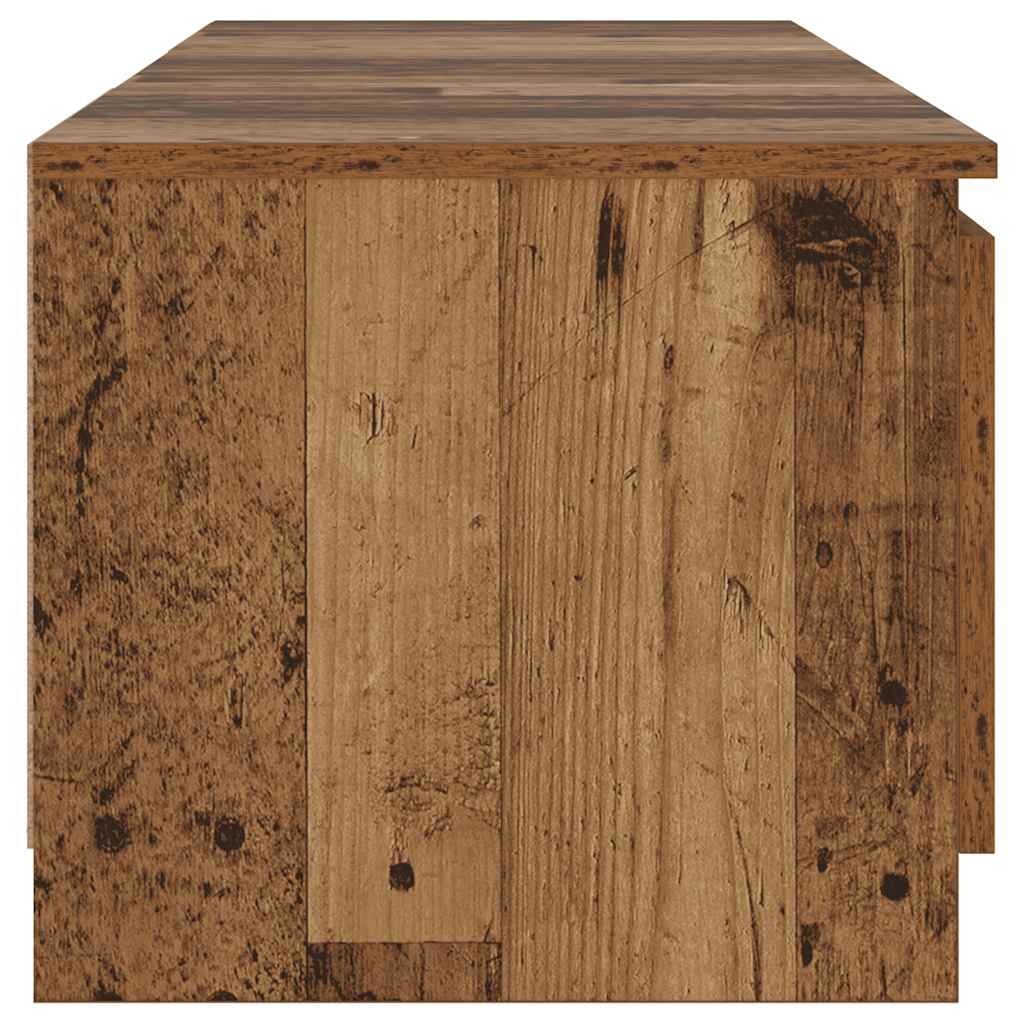 Mobile Porta TV con LED-Mobile per TV-Credenza TV Legno Antico 140x40x36 cm Multistrato