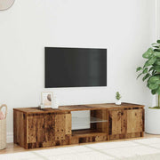 Mobile Porta TV con LED-Mobile per TV-Credenza TV Legno Antico 140x40x36 cm Multistrato