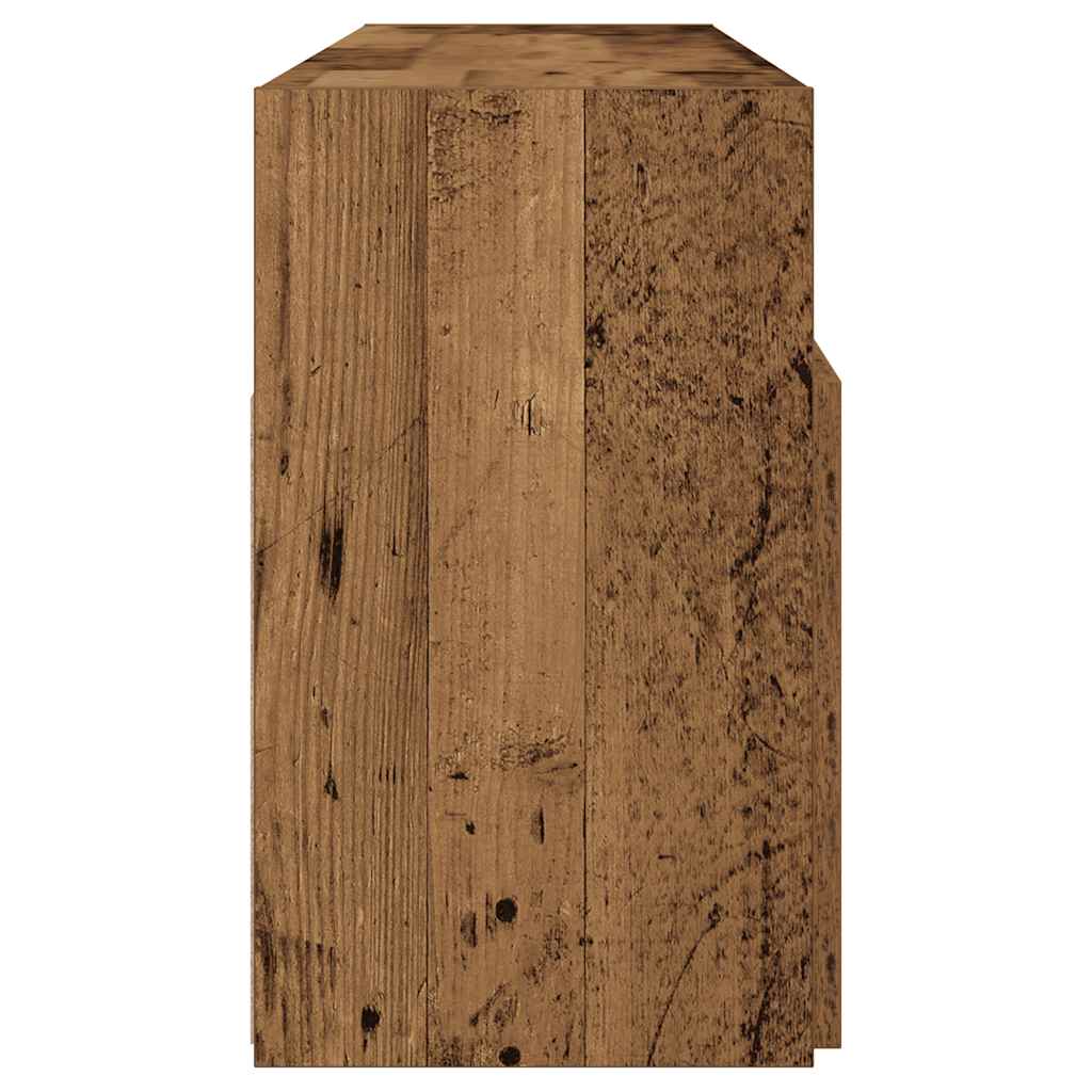 Mobile Porta TV con LED-Mobile per TV-Credenza TV Legno Antico 120x30x50 cm Multistrato