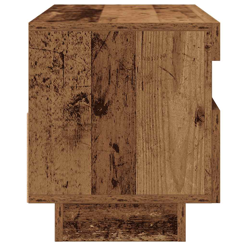 Mobile Porta TV con LED-Mobile per TV-Credenza TV Legno Antico 80x35x40 cm Multistrato