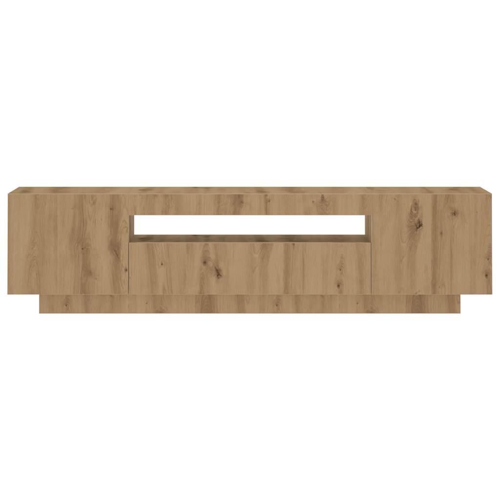 Mobile Porta TV con LED-Mobile per TV-Credenza TV Artigianale 160x35x40 cm Multistrato