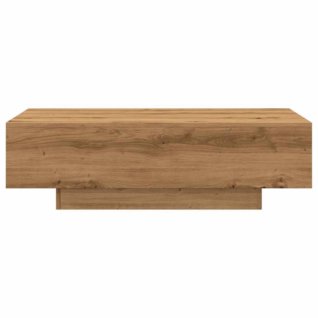 Tavolino Salotto Rovere Artigianale 100x49,5x31cm Multistrato