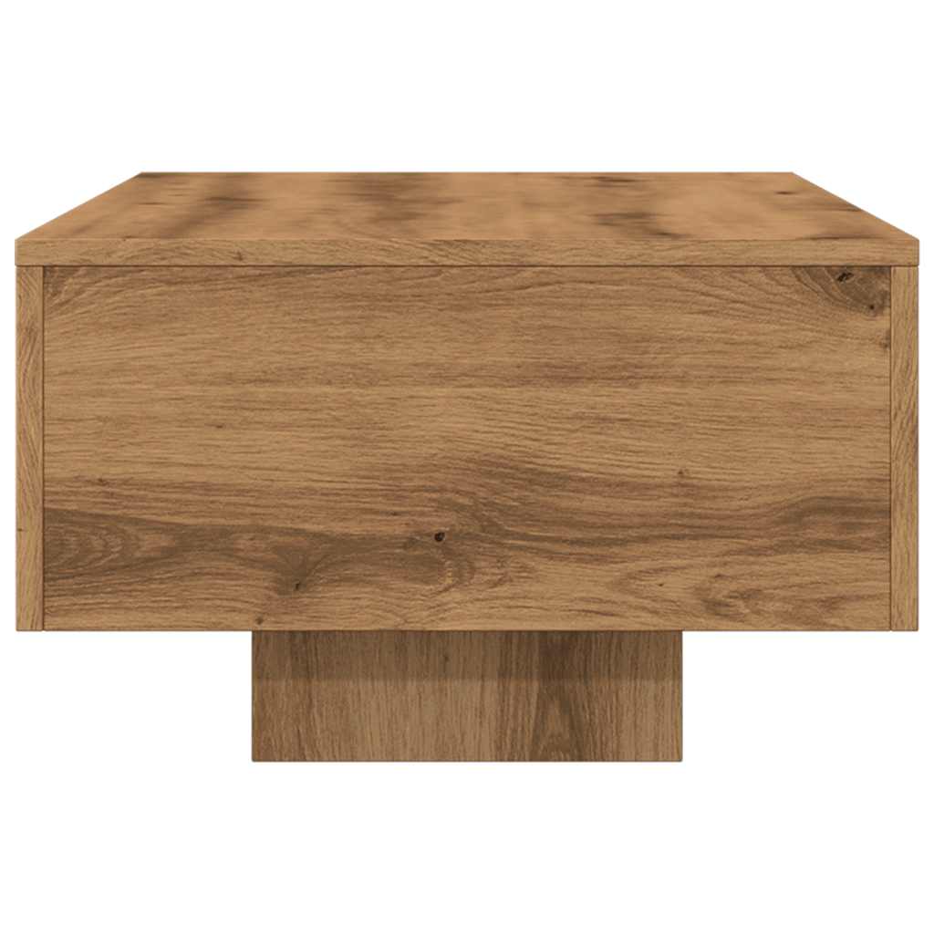 Tavolino Salotto Rovere Artigianale 100x49,5x31cm Multistrato
