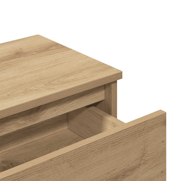 Comodino Rovere Artigianale 40x30x39 cm in Legno Multistrato 856408