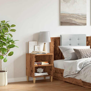 vidaXL Comodino Legno Vecchio 40x30x50 cm in Legno Multistrato