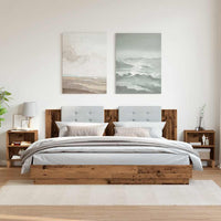 vidaXL Comodini 2 pz Legno Vecchio 40x30x50 cm in Legno Multistrato