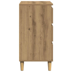 vidaXL Credenza Rovere Artigianale 60x35x70 cm in Legno Multistrato