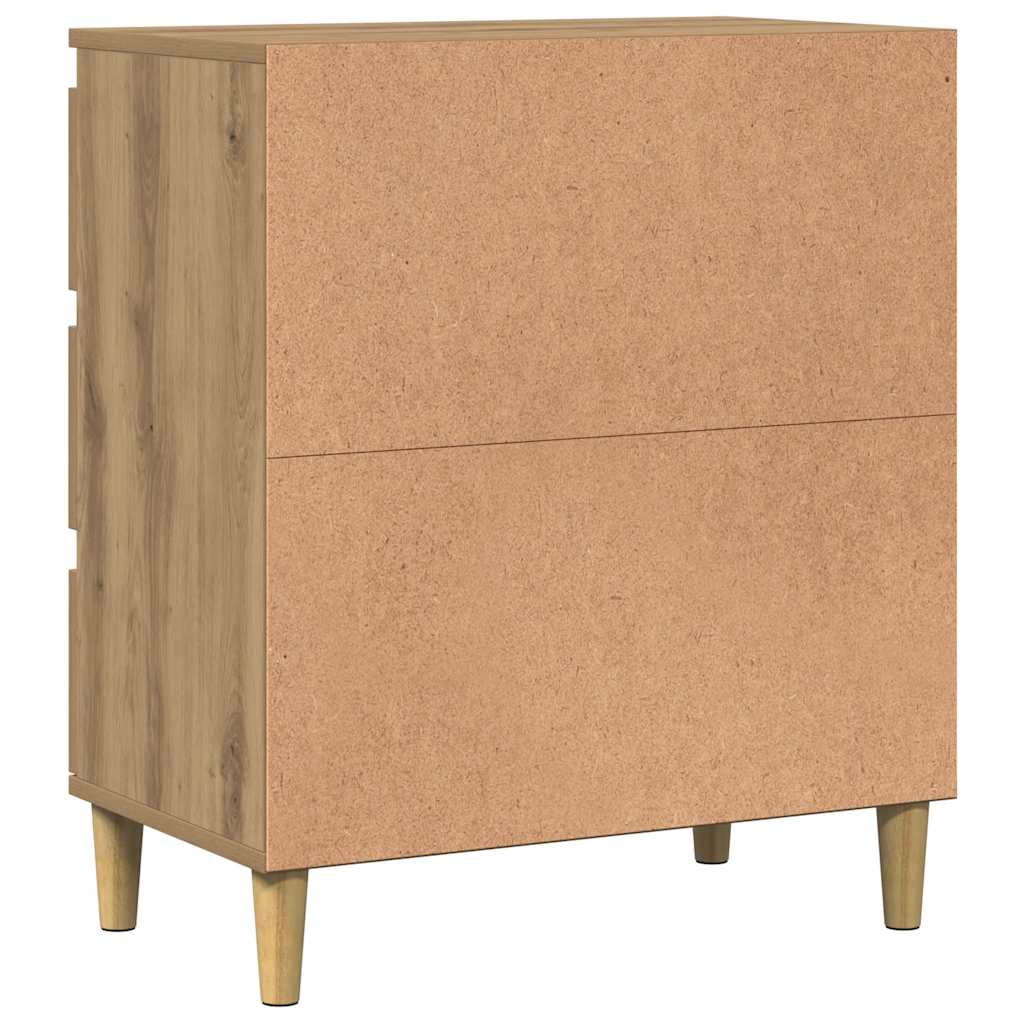 vidaXL Credenza Rovere Artigianale 60x35x70 cm in Legno Multistrato