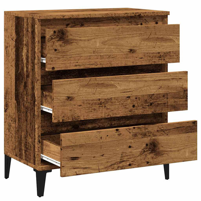 Credenza Legno Vecchio 60x35x70 cm in Legno Multistrato 856482