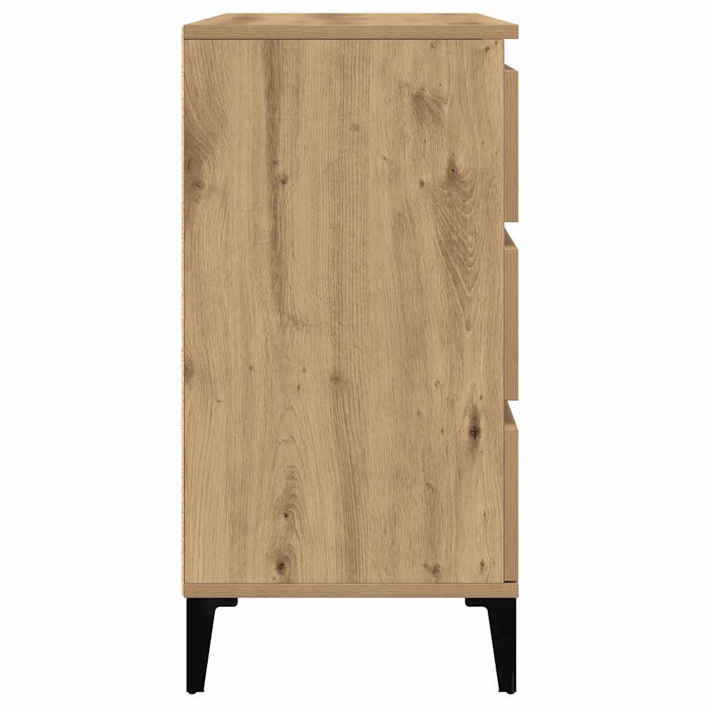 vidaXL Credenza Rovere Artigianale 60x35x70 cm in Legno Multistrato